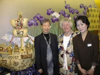 Kumiko Sandy and Masako at the kimono shop in Kyoto