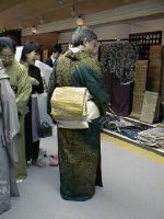 Pat in a Kubota Ichiku kimono in Kyoto