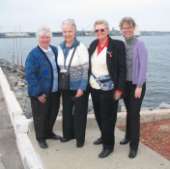 Sandy, Sue, Pat, and Sue's daughter Kristen